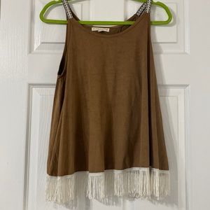Velvet tank top